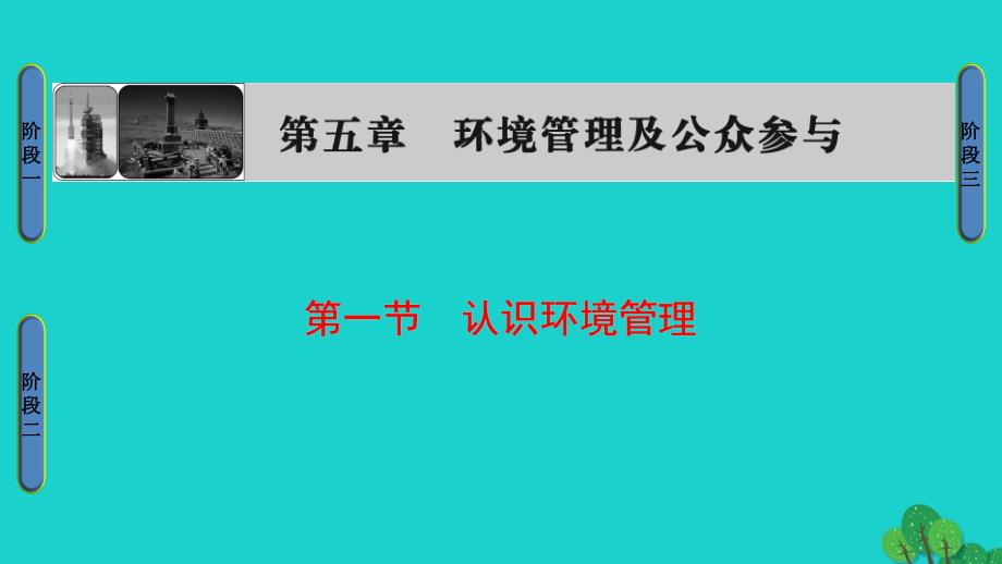 2018-2019学年高中地理 第5章 环境管理及公众参与 第1节 认识环境管理课件 新人教版选修6_第1页