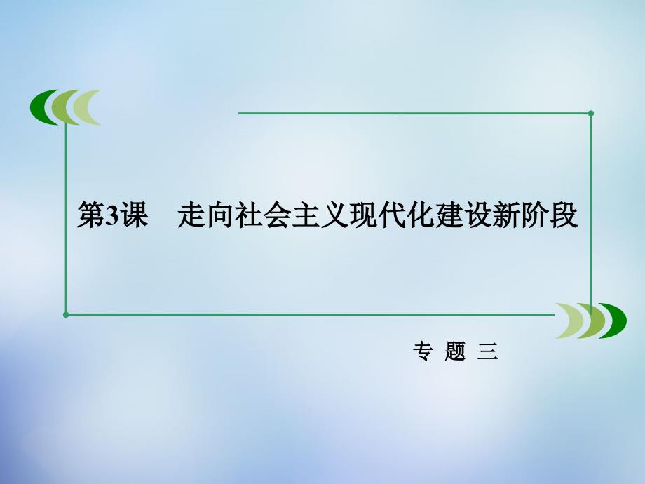 2018-2019学年高中历史 专题三 第3课 走向社会主义现代化建设新阶段课件 人民版必修2_第3页