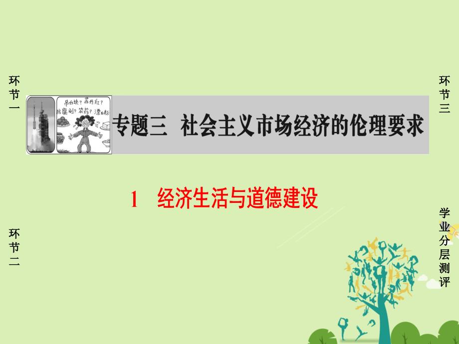 2018-2019学年高中政治专题3社会主义市抄济的伦理要求1经济生活与道德建设课件新人教版_第1页