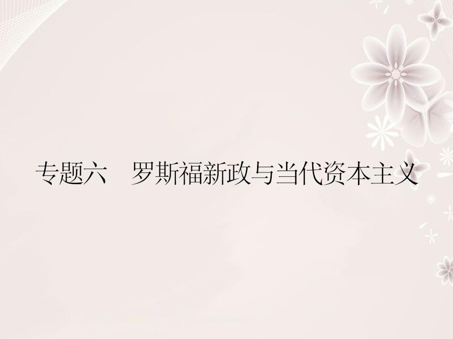 2018-2019学年高中历史 专题六 罗斯福新政与当代资本主义 6.1 自由放任的美国课件 人民版必修2_第1页