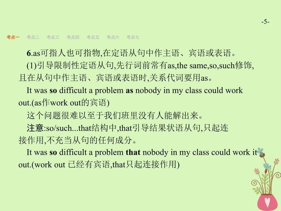 浙江专用2019届高三英语一轮复习专题10定语从句课件新人教版_第5页