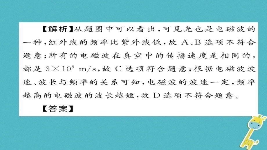 2018九年级物理全册第21章信息的传递总结提升习题课件(新版)新人教版_第5页