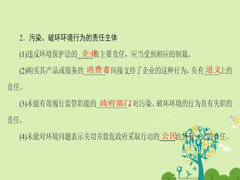 2018-2019学年高中政治 专题5 对环境的伦理关怀 2 环境伦理的原则和规范课件 新人教版选修6_第4页