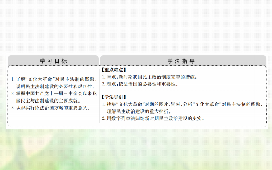 2018-2019学年高中历史专题四现代中国的政治建设与祖国统一4.2政治建设的曲折历程及其历史性转折课件人民版必修_第2页