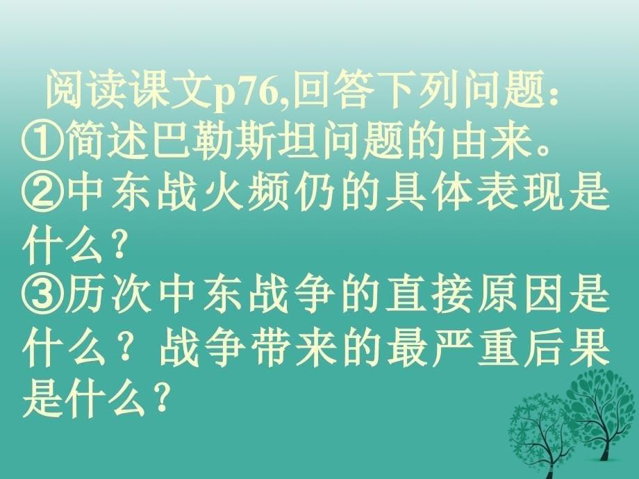 2018-2019九年级历史下册第13课动荡的中东地区课件3新人教版_第5页