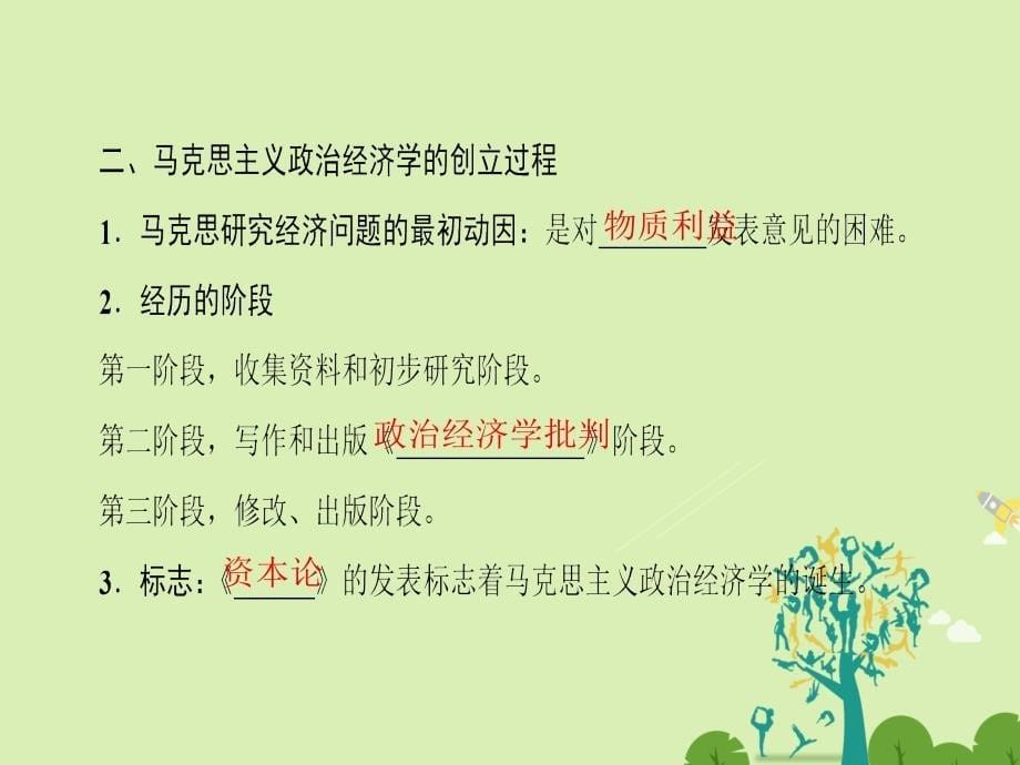 2018-2019学年高中政治 专题2 马克思主义经济学的伟大贡献 1 马克思主义政治经济学的创立课件 新人教版选修2_第5页