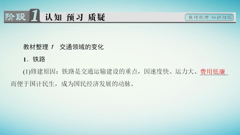 2018-2019学年高中历史第2单元工业文明的崛起和对中国的冲击第13课交通与通讯的变化课件岳麓版必修_第3页