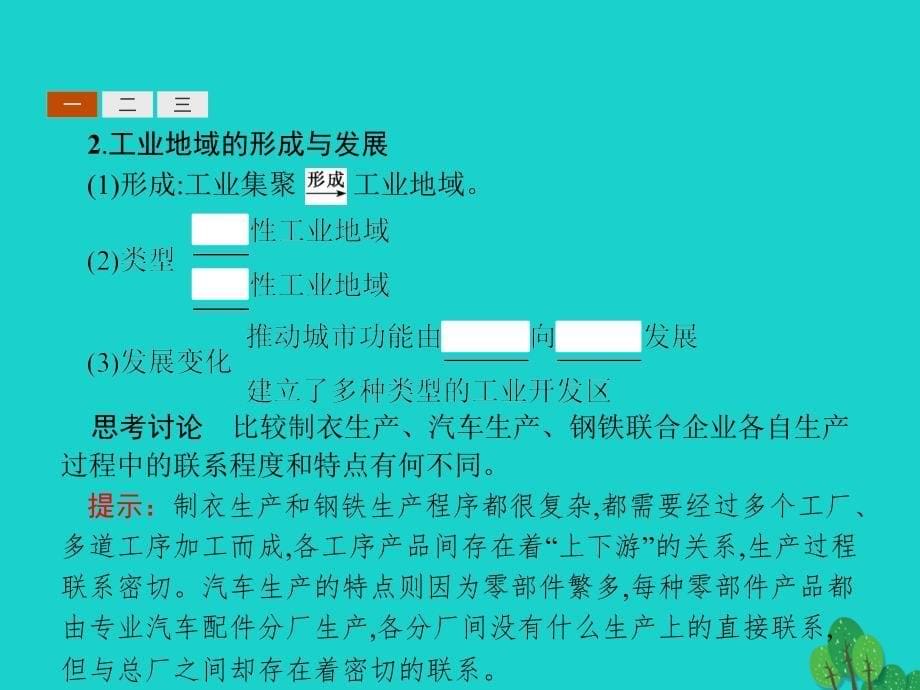 2018-2019学年高中地理第三章生产活动与地域联系3.2.2工业地域的形成和发展世界主要工业区工业生产活动对地理环境的影响课件中图版必修_第5页