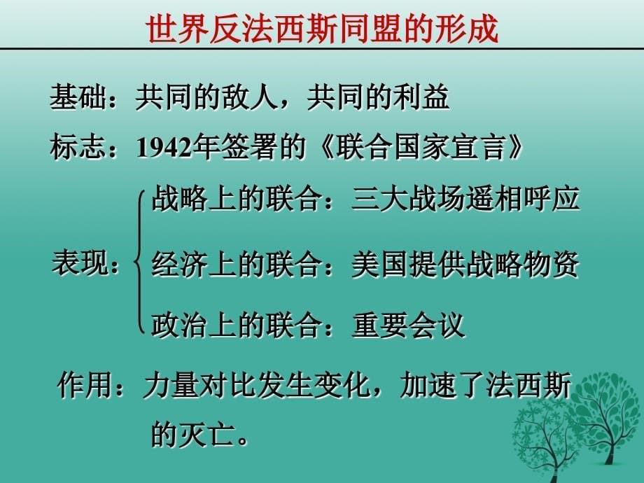 2018-2019九年级历史下册第7课世界反法西斯战争的胜利课件2新人教版_第5页