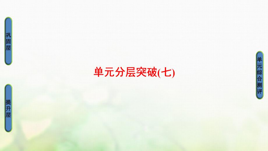 2018-2019学年高中历史第7单元1861年俄国农奴制改革单元分层突破课件新人教版选修1_第1页