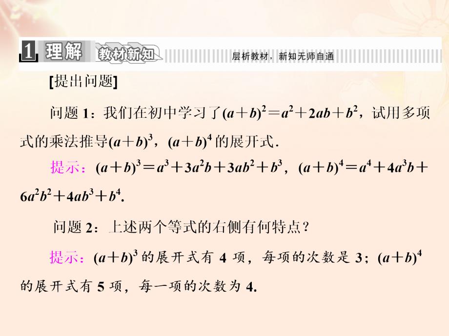 2018-2019学年高中数学 1.3.1 二项式定理课件 新人教a版选修2-3_第2页