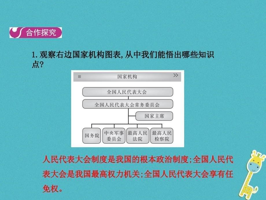 2018八年级道德与法治下册第三单元人民当家作主第五课我国基本制度第二框根本政治制度课件新人教版_第5页