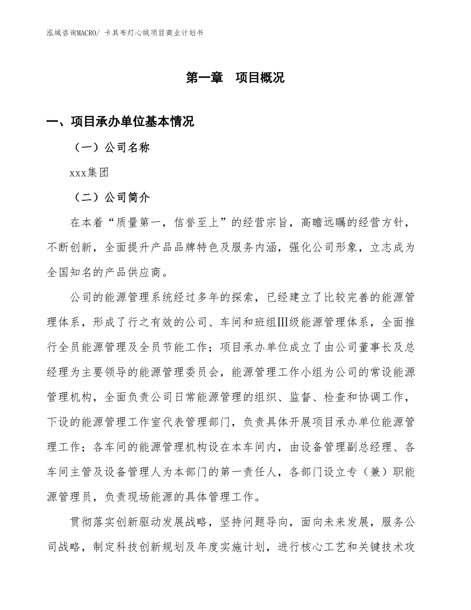 （项目说明）卡其布灯心绒项目商业计划书_第3页