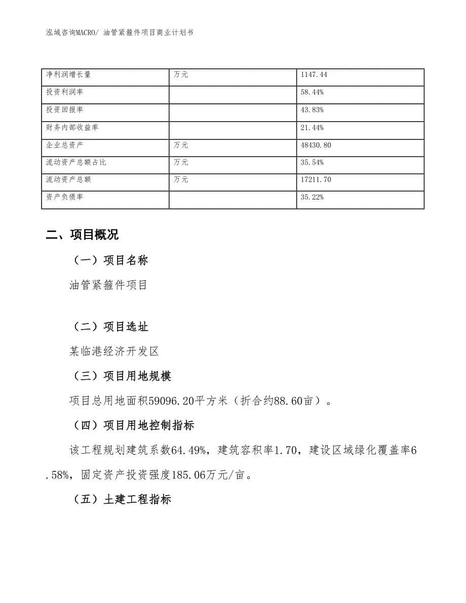 （创业）油管紧箍件项目商业计划书_第5页