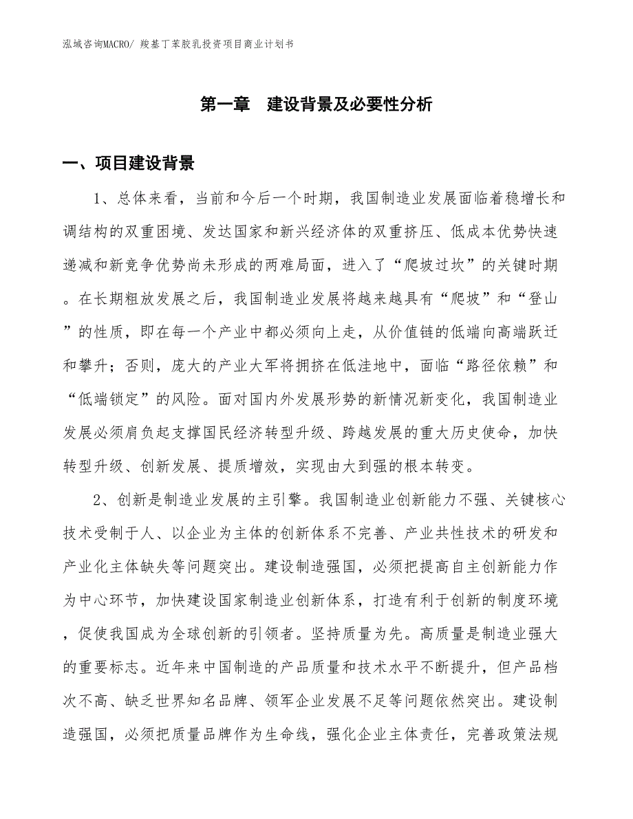 （模板）羧基丁苯胶乳投资项目商业计划书_第3页