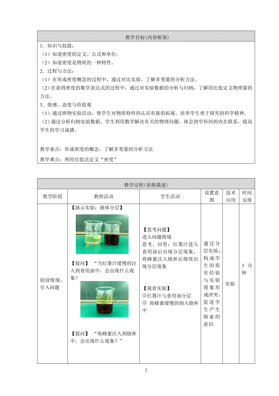 中学物理教师基本功密度详细教案.doc_第2页