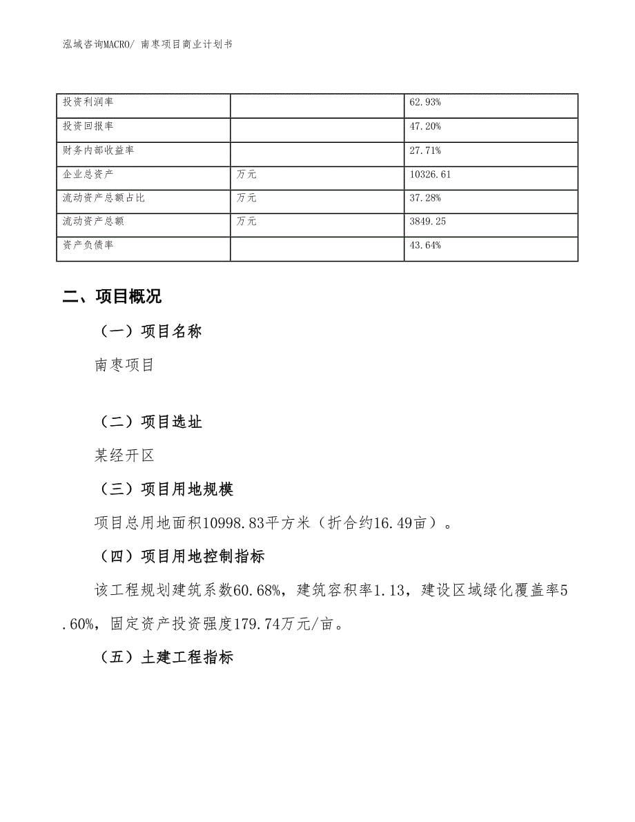 （项目计划）南枣项目商业计划书_第5页