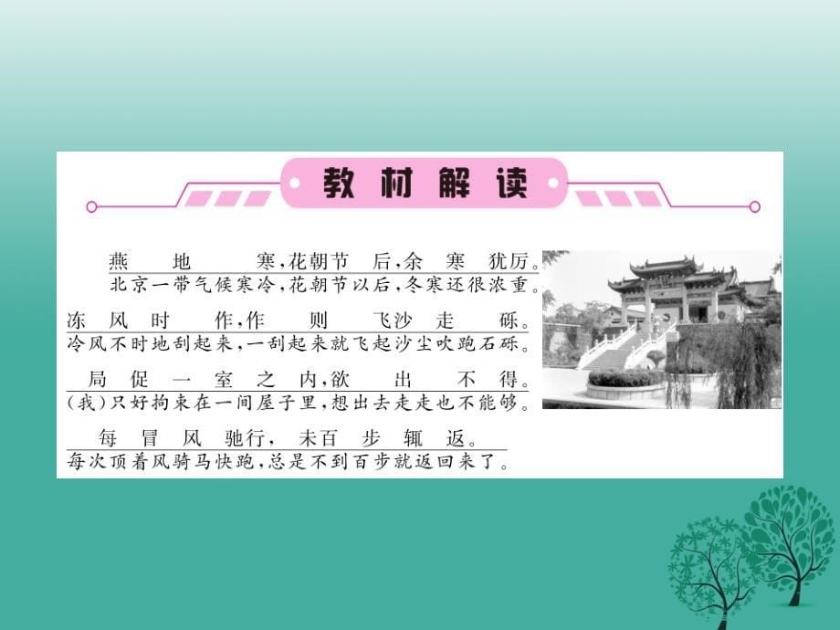 2018春八年级语文下册 第六单元 29 满井游记课件 新人教版_第5页