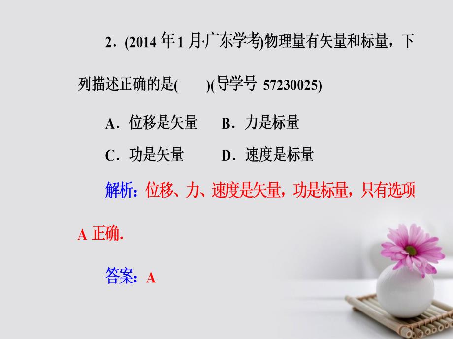 2018-2019学年高考物理一轮复习专题二物体间的相互作用考点3力的合成与分解矢量和标量课件_第4页