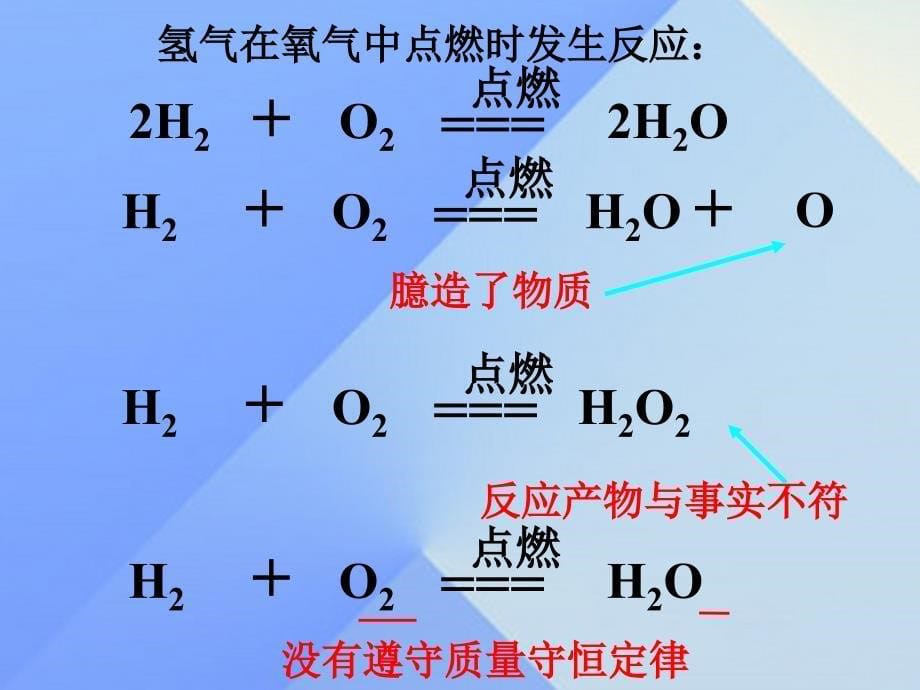 2018年秋九年级化学上册 5.2 如何正确书写化学方程式课件 新人教版_第5页