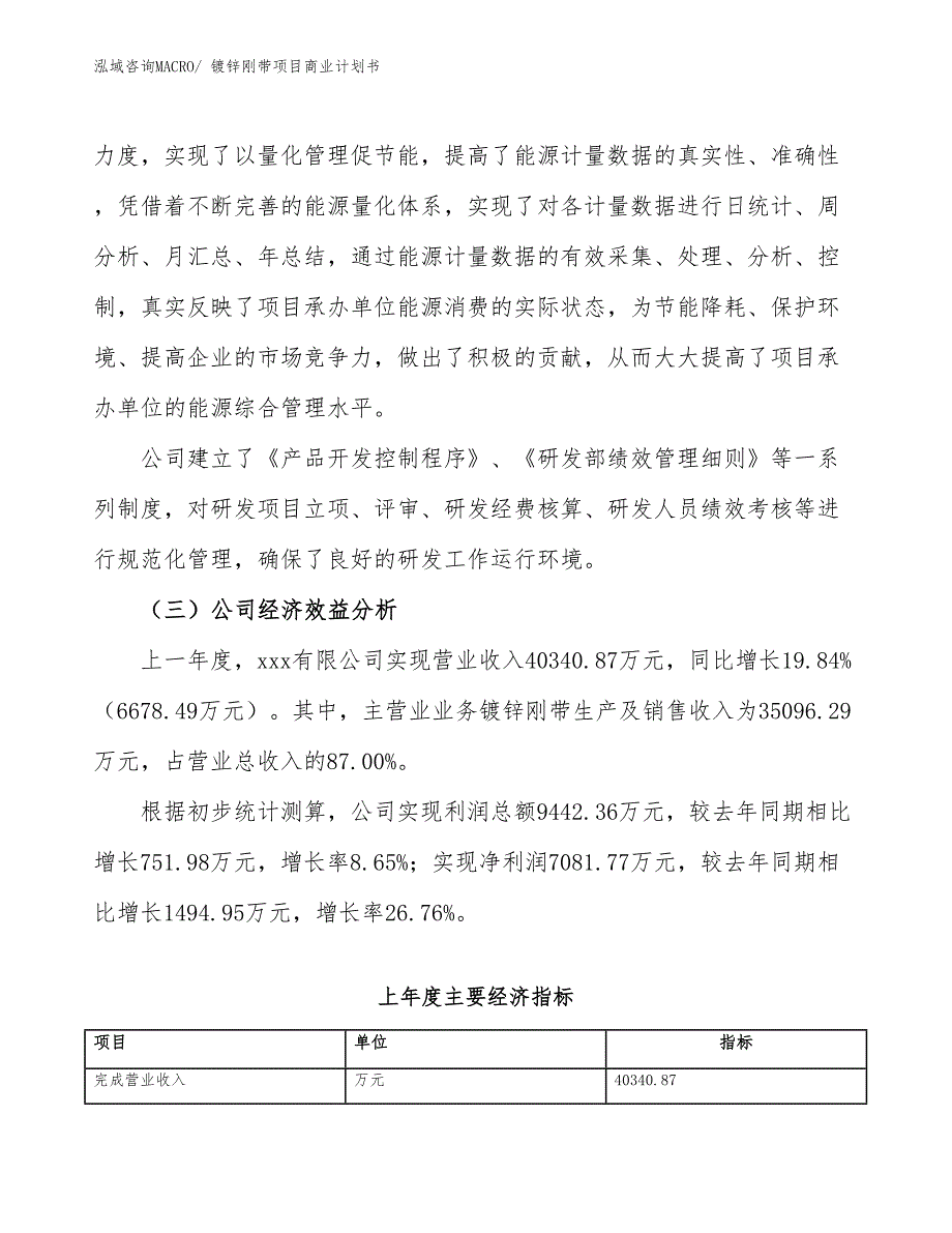 （项目说明）镀锌刚带项目商业计划书_第4页