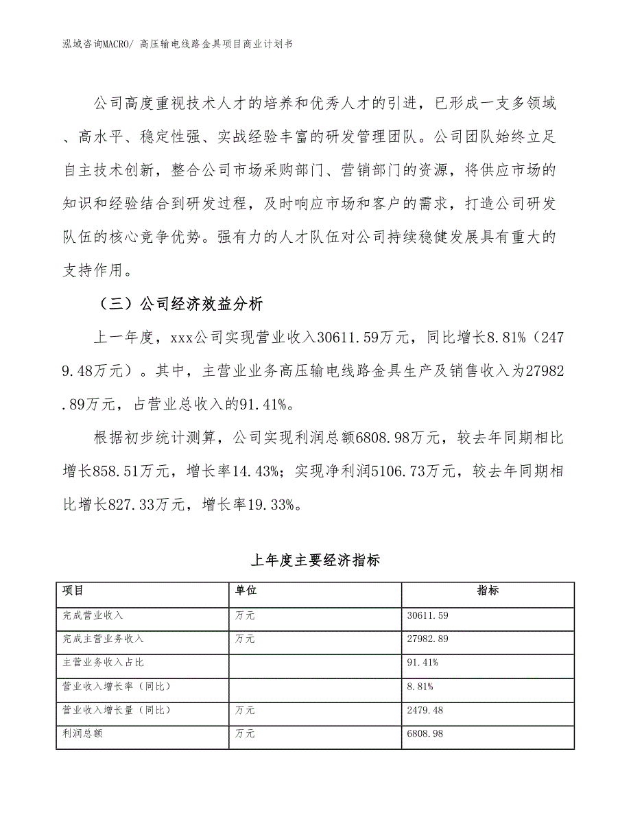 （创业）高压输电线路金具项目商业计划书_第3页