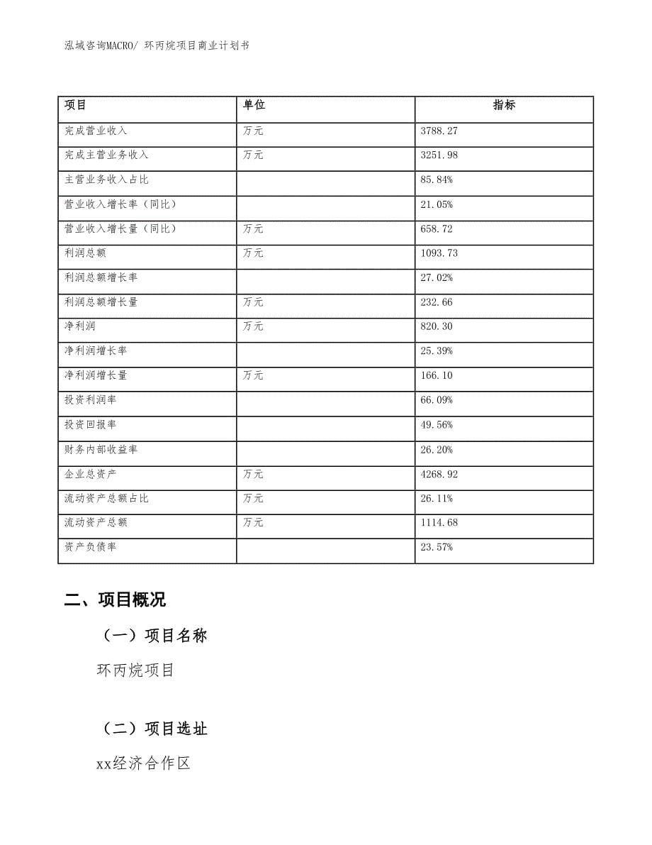 （项目说明）环丙烷项目商业计划书_第5页