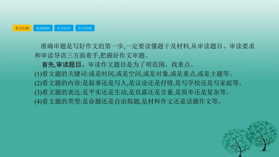 2018年中考语文总复习 第四部分 写作 专题四 考场作文高分策略课件_第3页