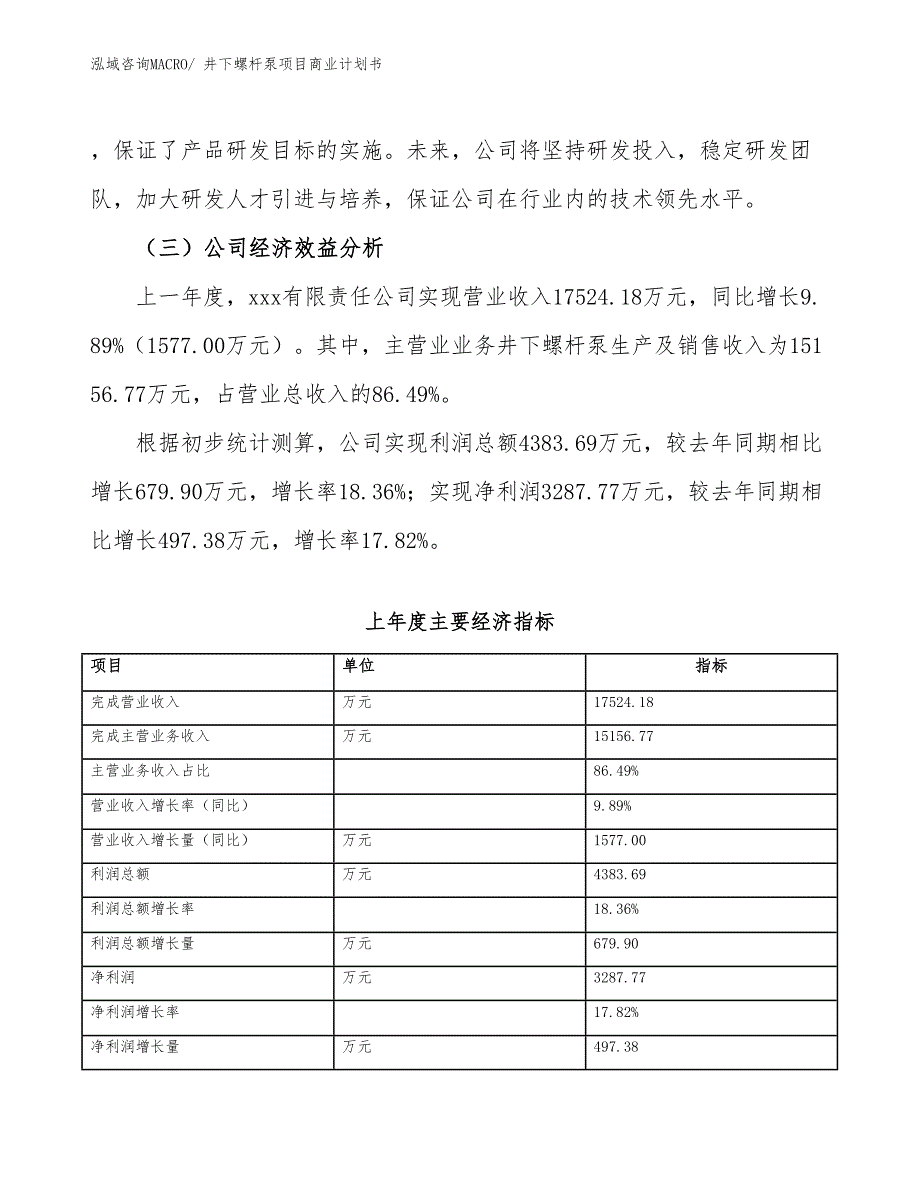 （项目计划）井下螺杆泵项目商业计划书_第3页