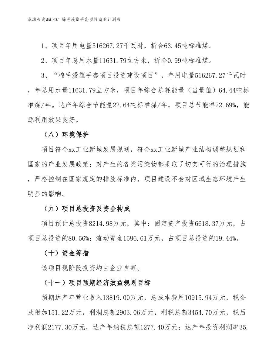 （融资）棉毛浸塑手套项目商业计划书_第5页