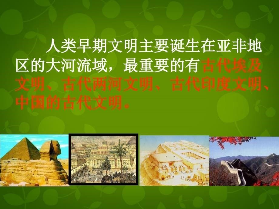 河南省鹤壁市鹤山区实验中学九年级历史上册 2 大河流域─人类文明的摇篮课件 新人教版_第5页