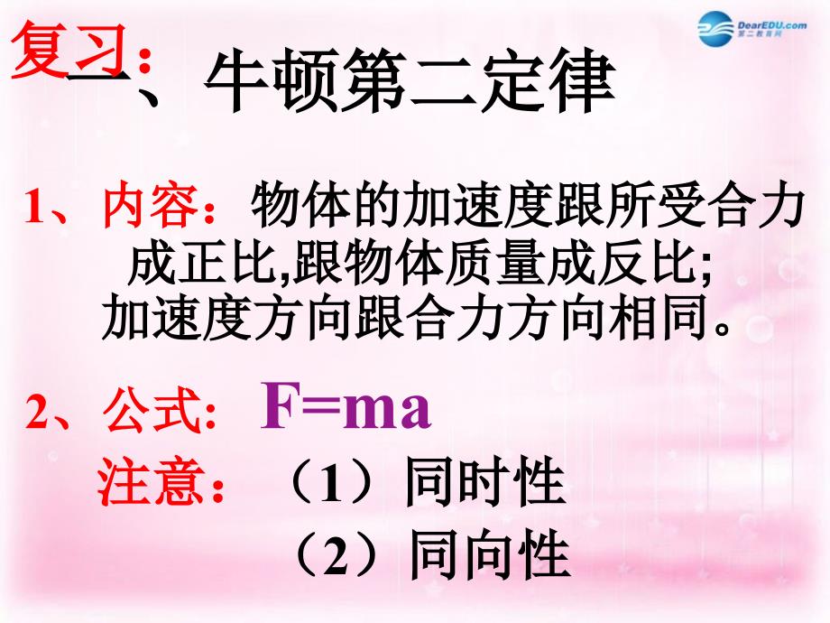 浙江省临海市杜桥中学高中物理 《第四章 牛顿运动定律 第六节 用牛顿运动定律解决问题（一）课件 新人教版必修1_第2页