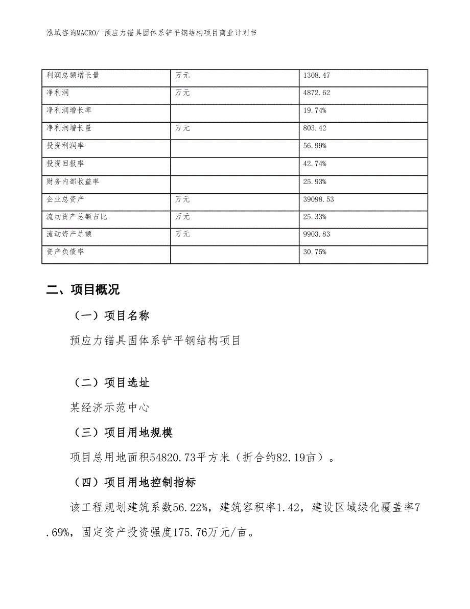 （融资）预应力锚具固体系铲平钢结构项目商业计划书_第4页