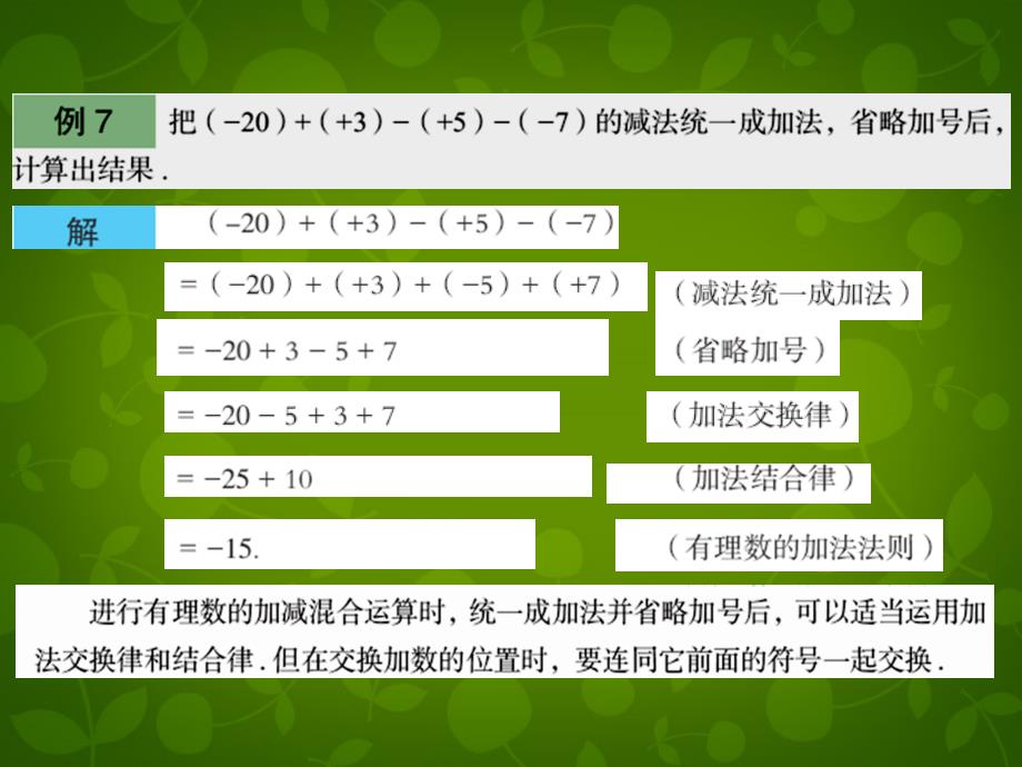 山东省潍坊高新区浞景学校七年级数学上册 3.1 有理数的加法与减法课件4 （新版）青岛版_第4页