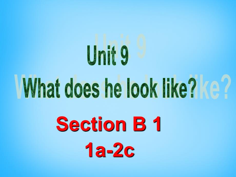 湖北省武汉市第六十三中学七年级英语下册 unit 9 what does he look like section b课件1 （新版）人教新目标版_第2页