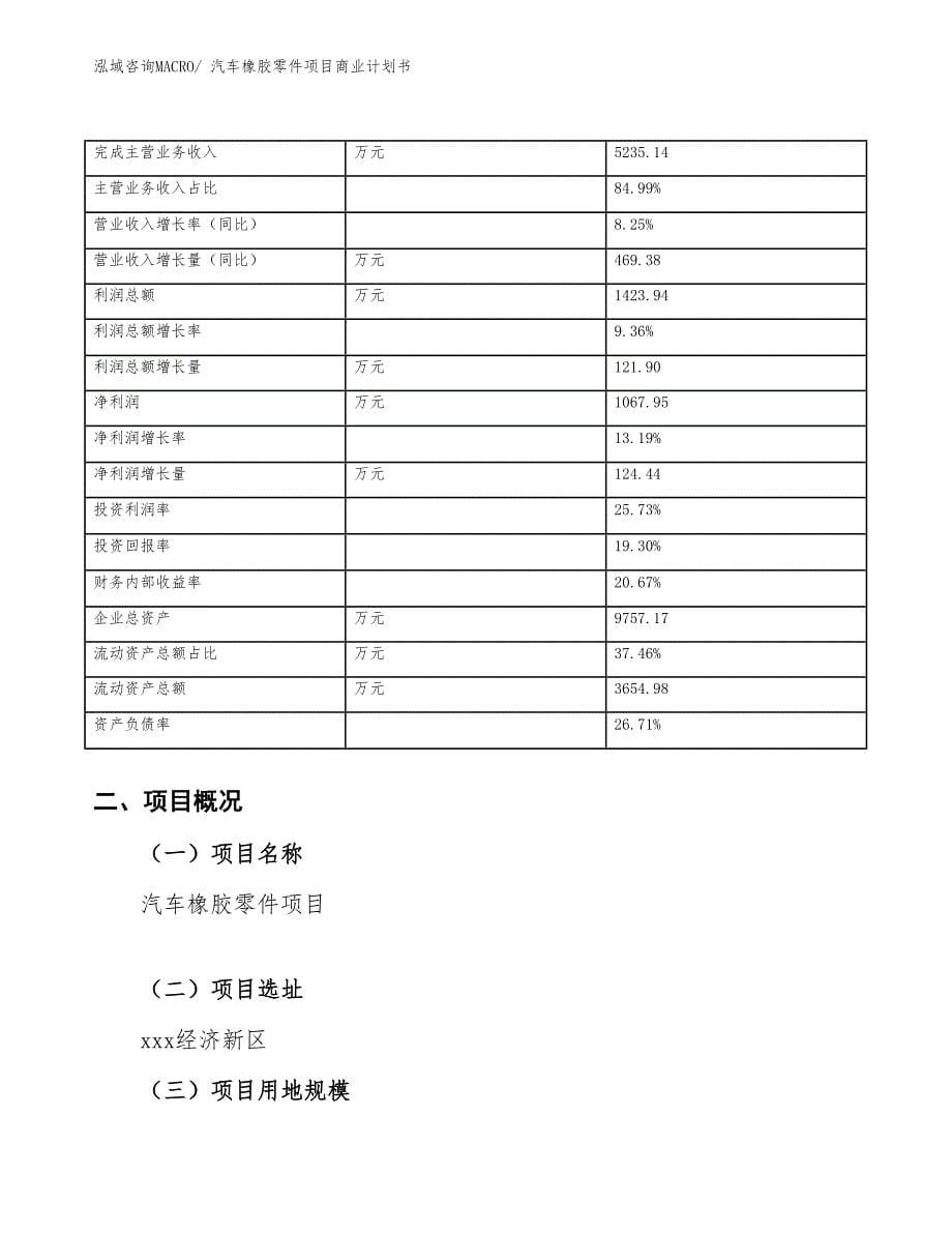 （创业）汽车橡胶零件项目商业计划书_第5页