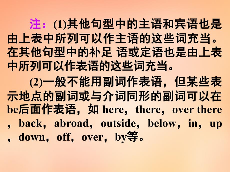 2018届高考英语 第二部分 模块复习 写作微技能 基本句型一课件 北师大版_第3页