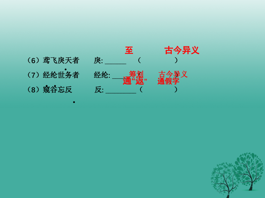 2018年春中考语文总复习八下文言知识课件_第2页