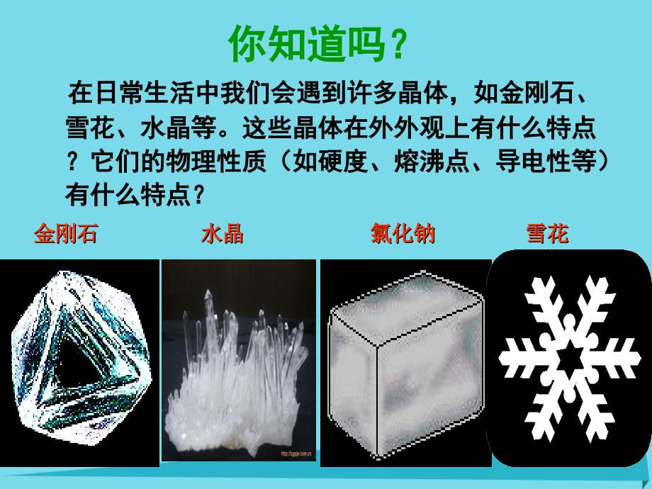 浙江省临海市杜桥中学高中化学 1.3.2 各种类型的晶体课件 苏教版必修2_第3页