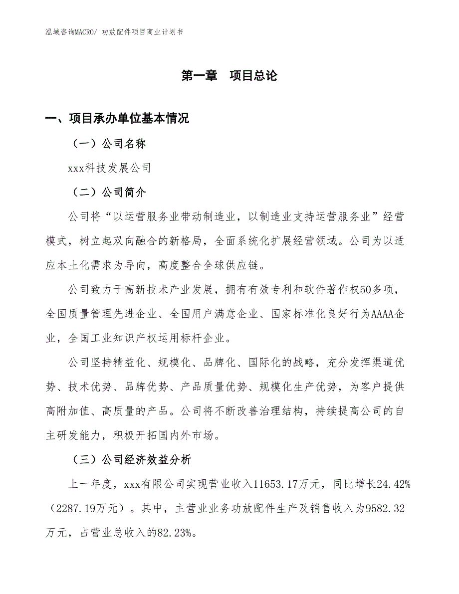 （创业）功放配件项目商业计划书_第2页