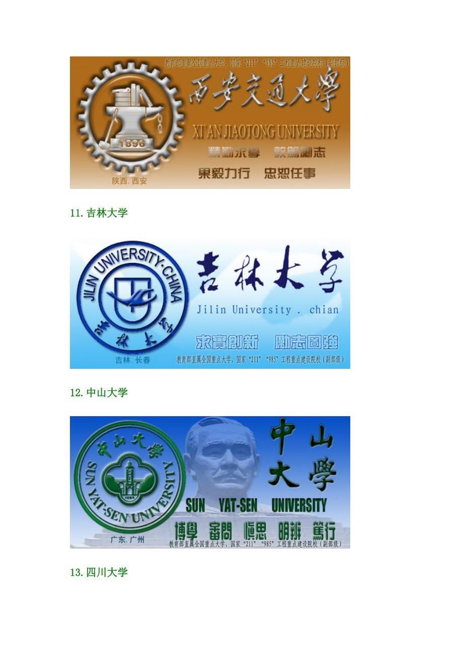 中国100位排名的大学校徽包括211和985大学.doc_第5页