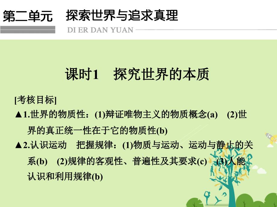 浙江专用2018版高考政治一轮复习第二单元探索世界与追求真理1探究世界的本质课件新人教版_第1页