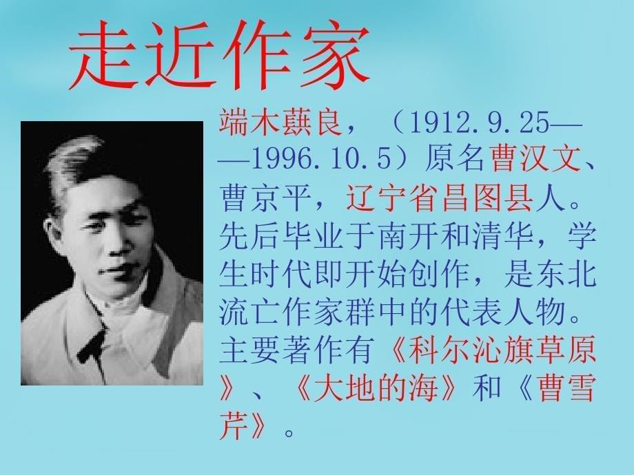 陕西省西安市回民中学七年级语文下册 9 土地的誓课件 新人教版_第5页