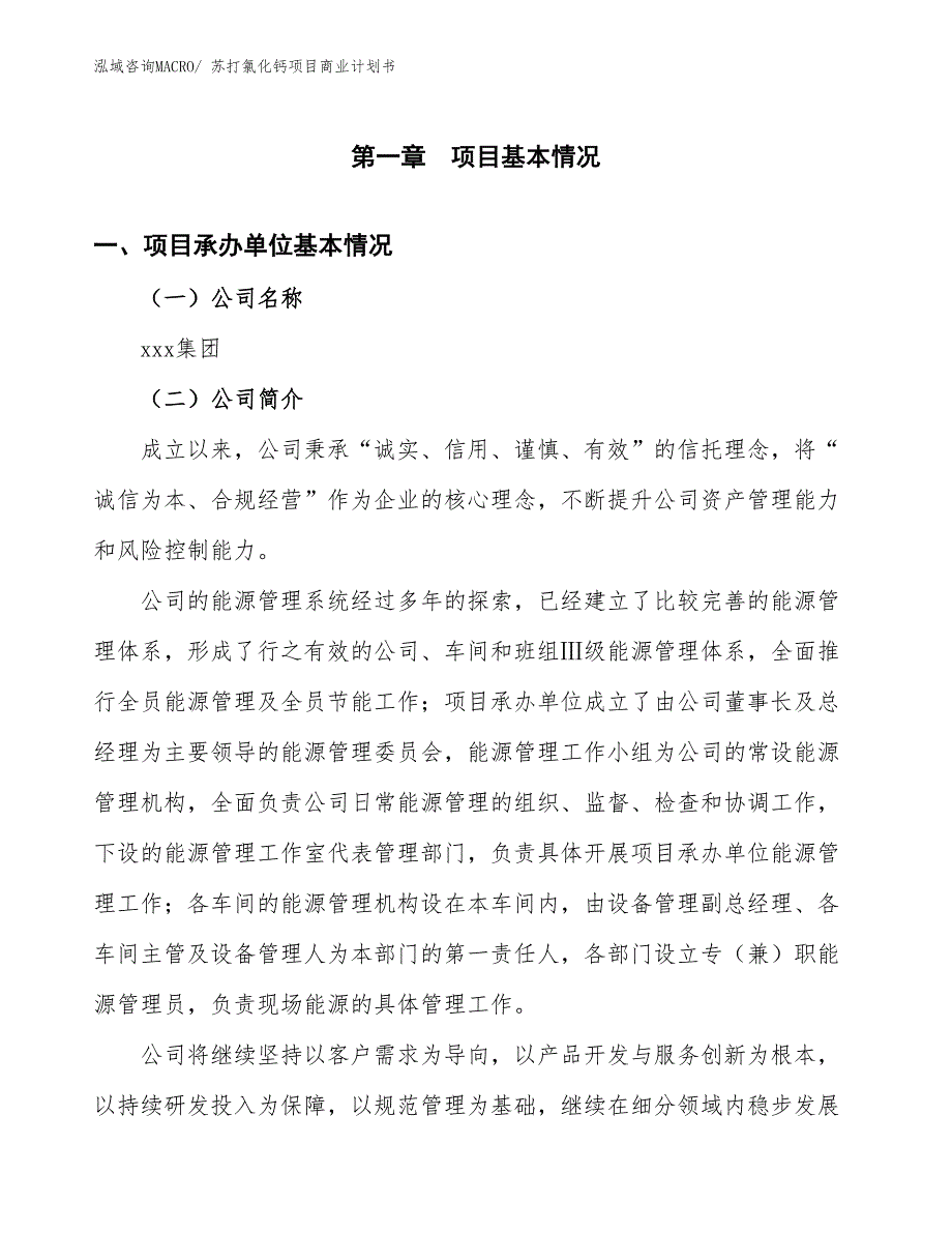 （创业）苏打氯化钙项目商业计划书_第3页