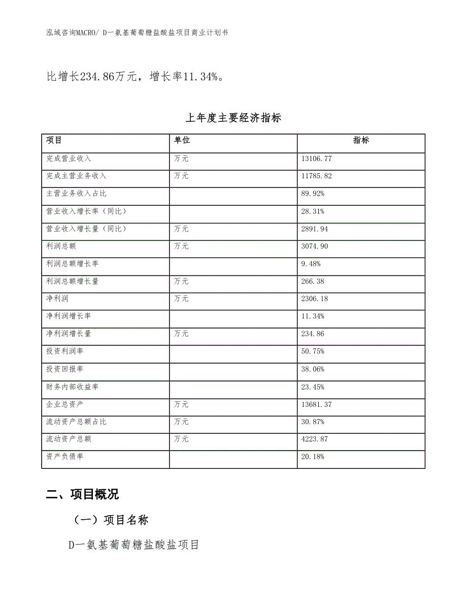 （项目计划）D一氨基葡萄糖盐酸盐项目商业计划书_第3页