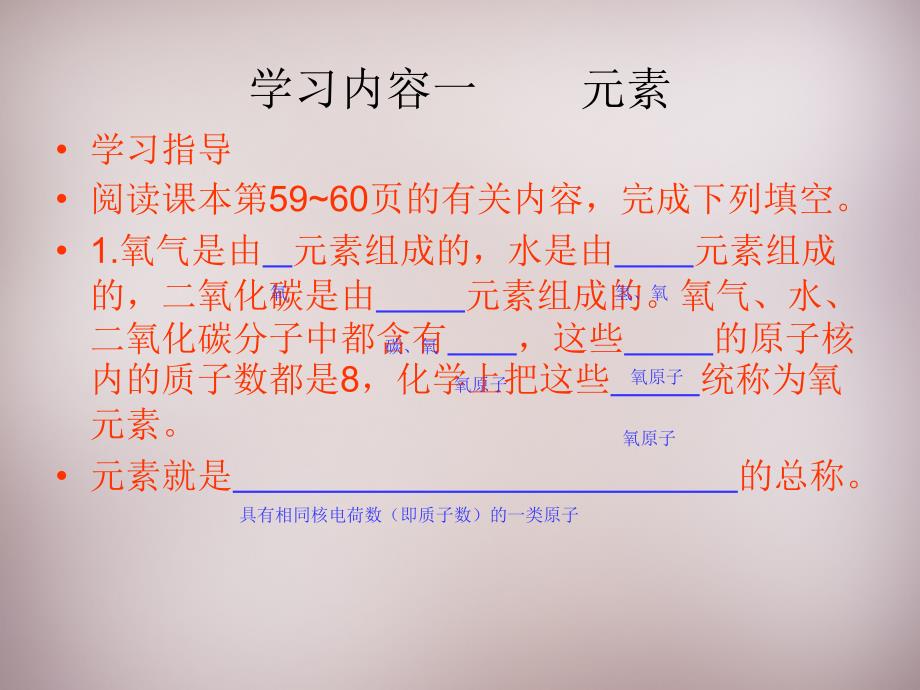 湖北省孝感市孝南区肖港镇肖港初级中学九年级化学上册 第三单元 课题3 元素课件 新人教版_第4页