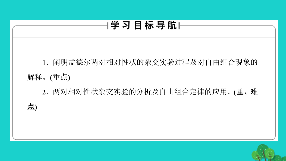 2018-2019学年高中生物第1章遗传因子的发现第2节孟德尔的豌豆杂交实验二课件新人教版_第2页