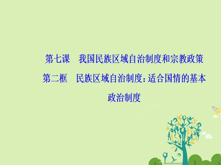 2018春高中政治第三单元发展社会主义民主政治第七课第二框民族区域自治制度：适合国情的基本政治制度课件新人教版_第2页