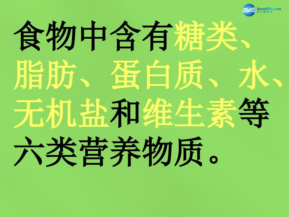 河南省濮阳市第六中学七年级生物下册 4.2.1 食物中的营养物质课件 新人教版_第3页