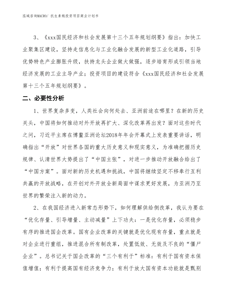 （参考）抗生素瓶投资项目商业计划书_第4页